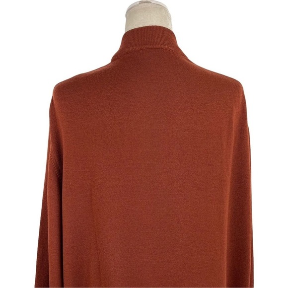 Franco Ziche 100% Pure Wool Long Sleeves Mock Turtleneck Jumper Sweater XXL - Picture 9 of 14
